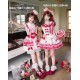 Twin Bears Take A Bite Of Cake White&Red JSK and Salopette(2nd Pre-Order/Full Payment Without Shipping)